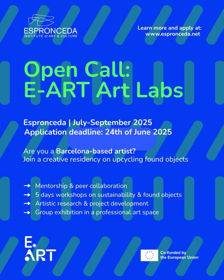 Join the ART LABS Residency at Espronceda – Exploring Upcycling Found Objects