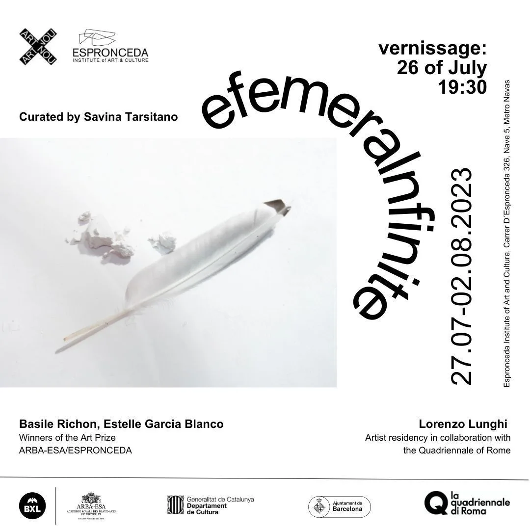 Imagen promocional de la exposición Efemeralnfinite en Espronceda, Barcelona