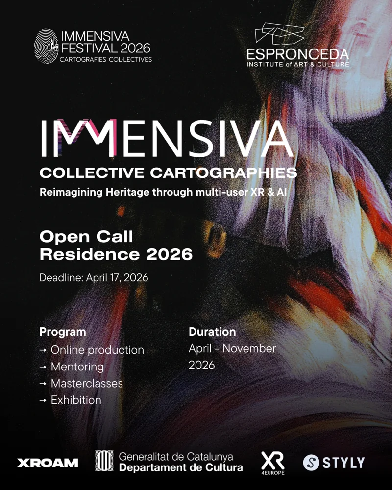 IMMENSIVA Residency 2026 open call poster