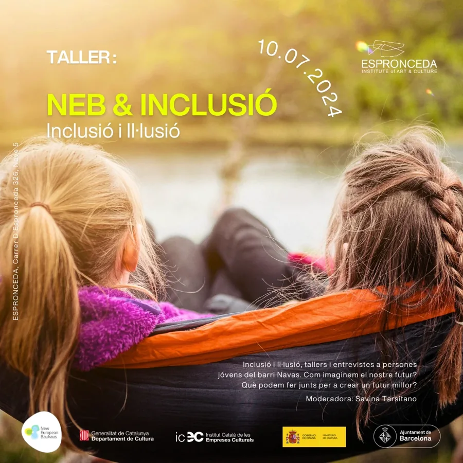 NEB & Inclusió programme activity flyer