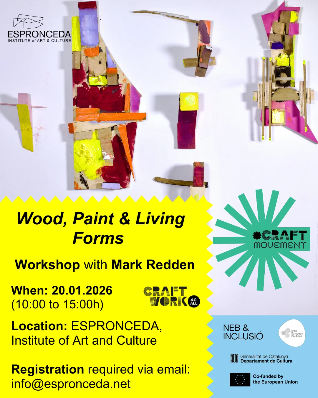 CRAFTWORK 4.0 ALL Workshop: Wood, Paint & Living Forms