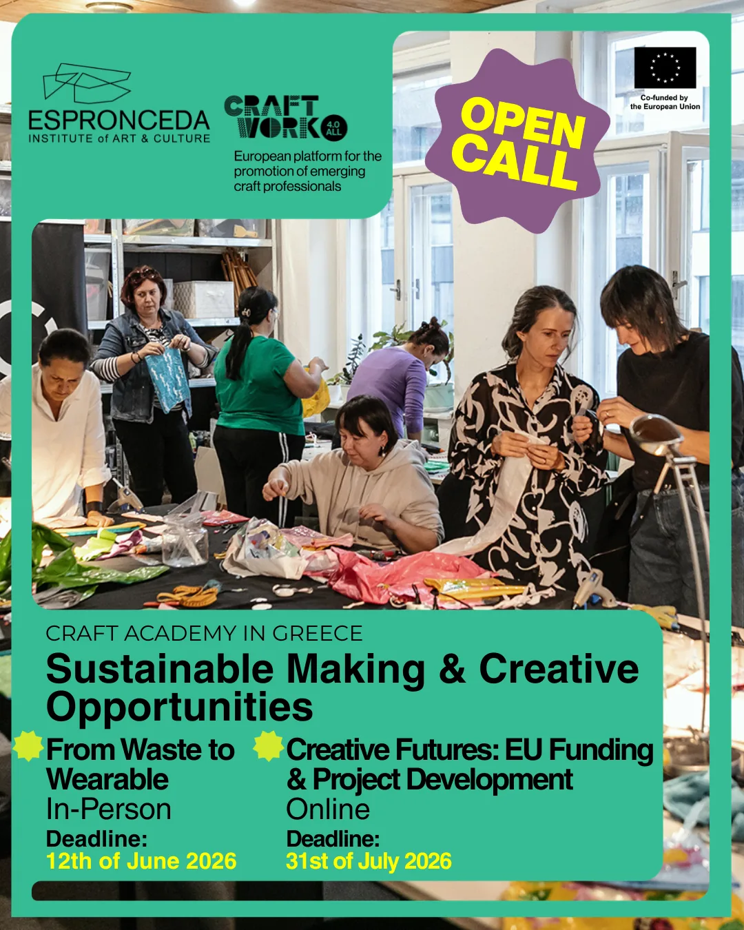Join the Craft Academy 2026: Sustainable Making & Creative Opportunities