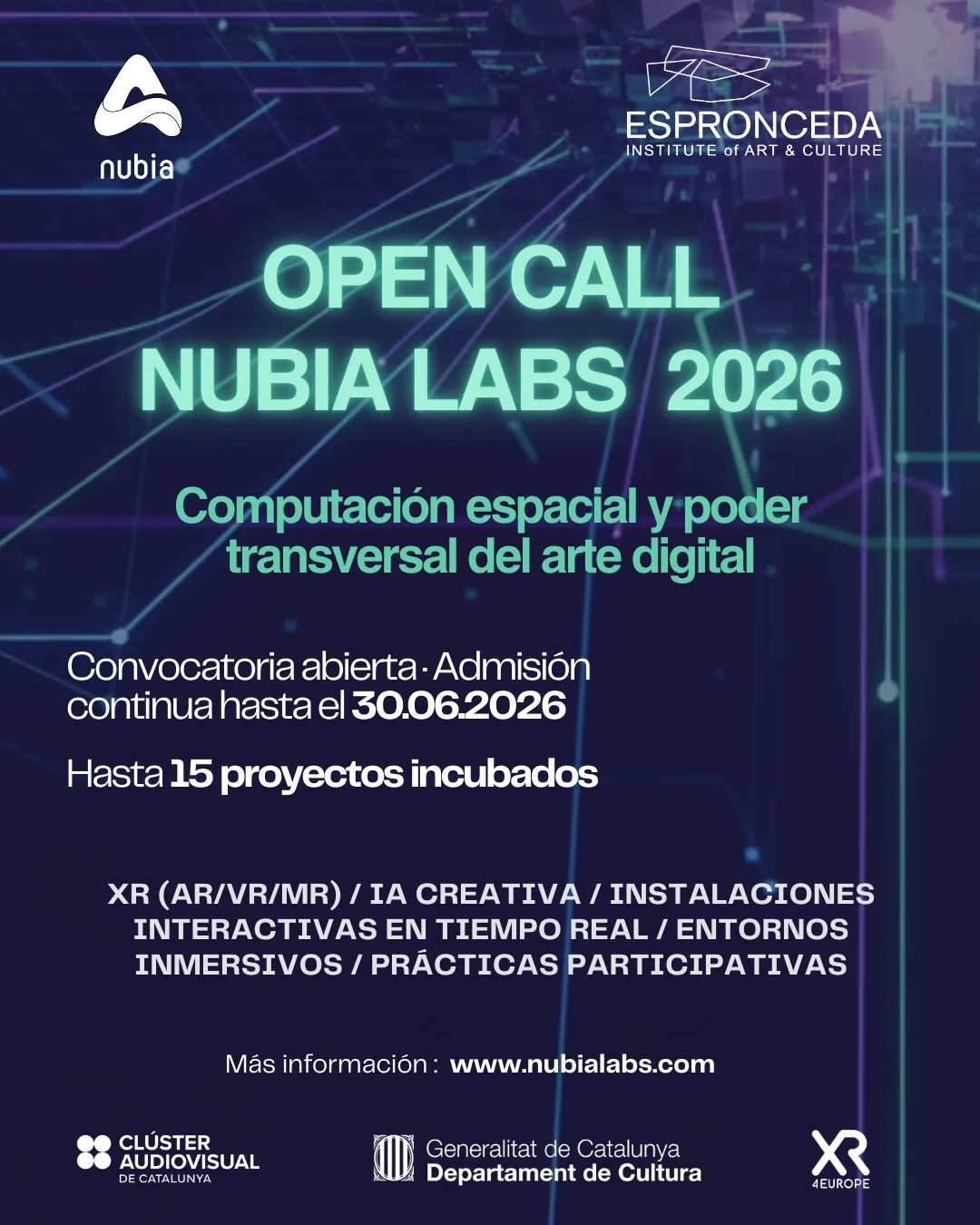 Open Call NUBIA Labs 2026