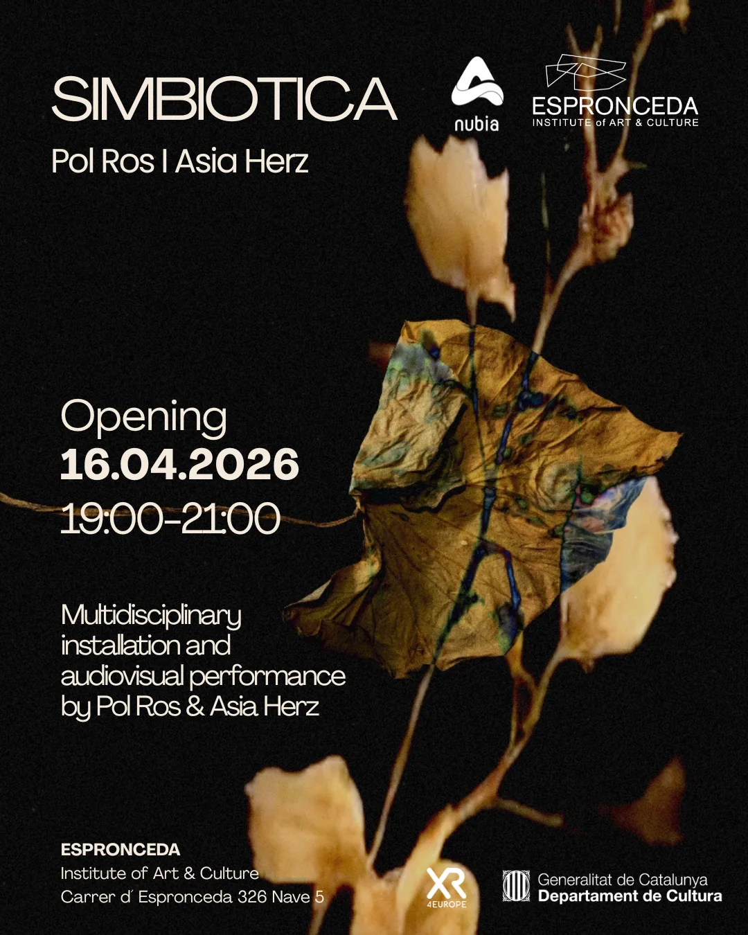 Simbiòtica: performance and interactive audiovisual installation by Pol Ros