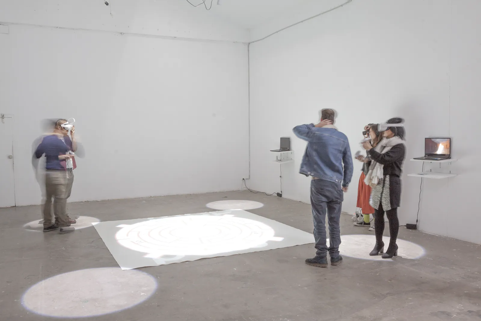 Installation view of the SIGIL collective exhibition by IMMENSIVA 2022 at Espronceda Institute of Art & Culture, Barcelona