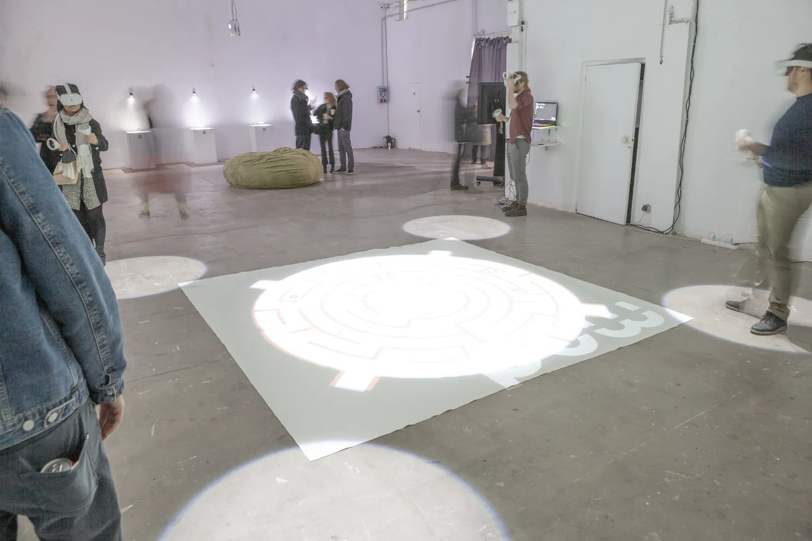 Installation view of the SIGIL collective exhibition by IMMENSIVA 2022 at Espronceda Institute of Art & Culture, Barcelona