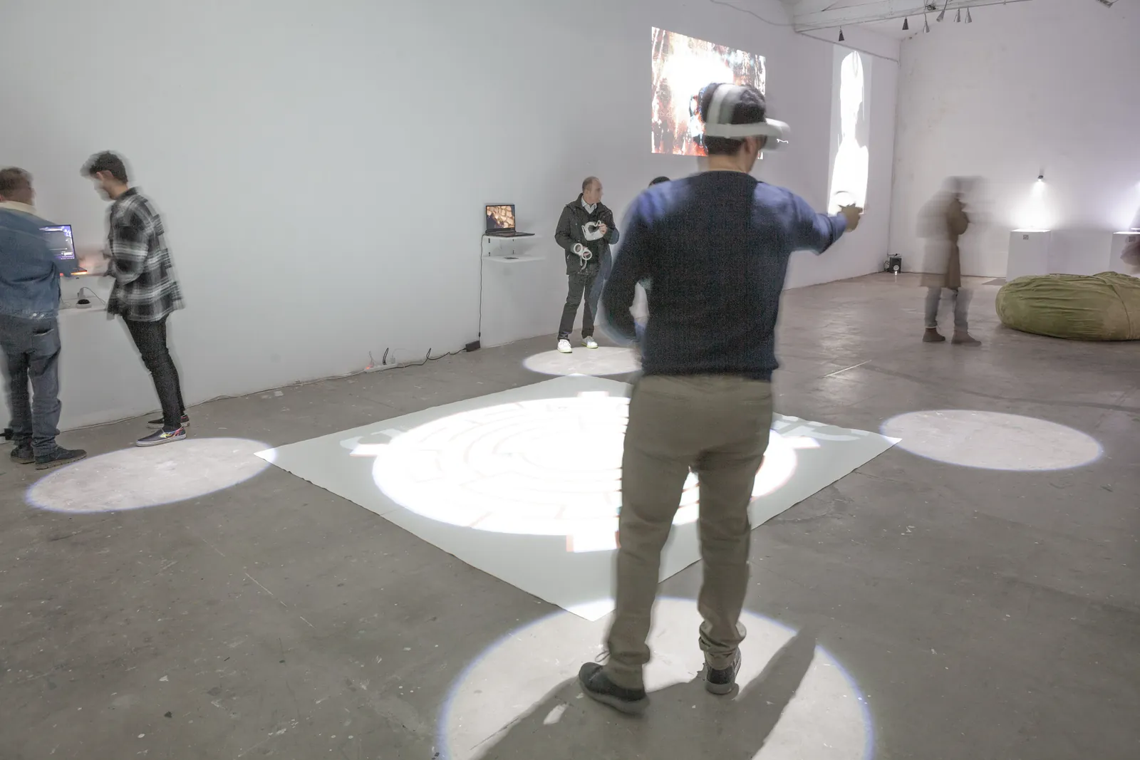 Installation view of the SIGIL collective exhibition by IMMENSIVA 2022 at Espronceda Institute of Art & Culture, Barcelona