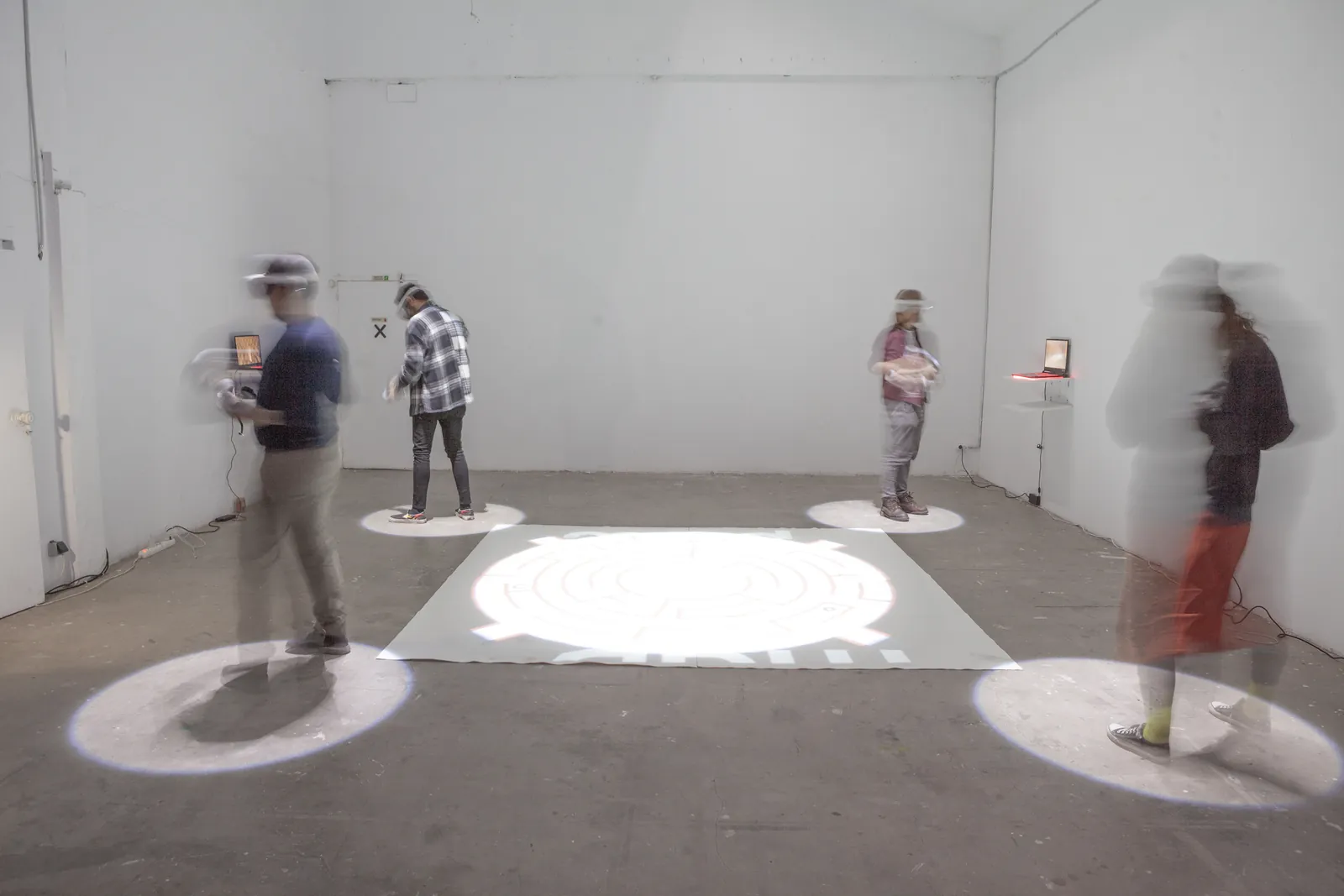 Installation view of the SIGIL collective exhibition by IMMENSIVA 2022 at Espronceda Institute of Art & Culture, Barcelona
