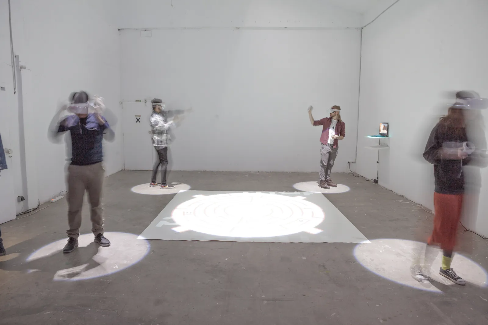 Installation view of the SIGIL collective exhibition by IMMENSIVA 2022 at Espronceda Institute of Art & Culture, Barcelona