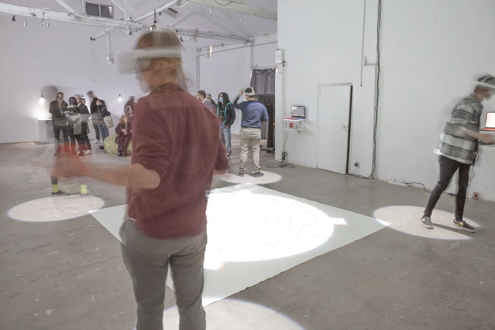 Installation view of the SIGIL collective exhibition by IMMENSIVA 2022 at Espronceda Institute of Art & Culture, Barcelona