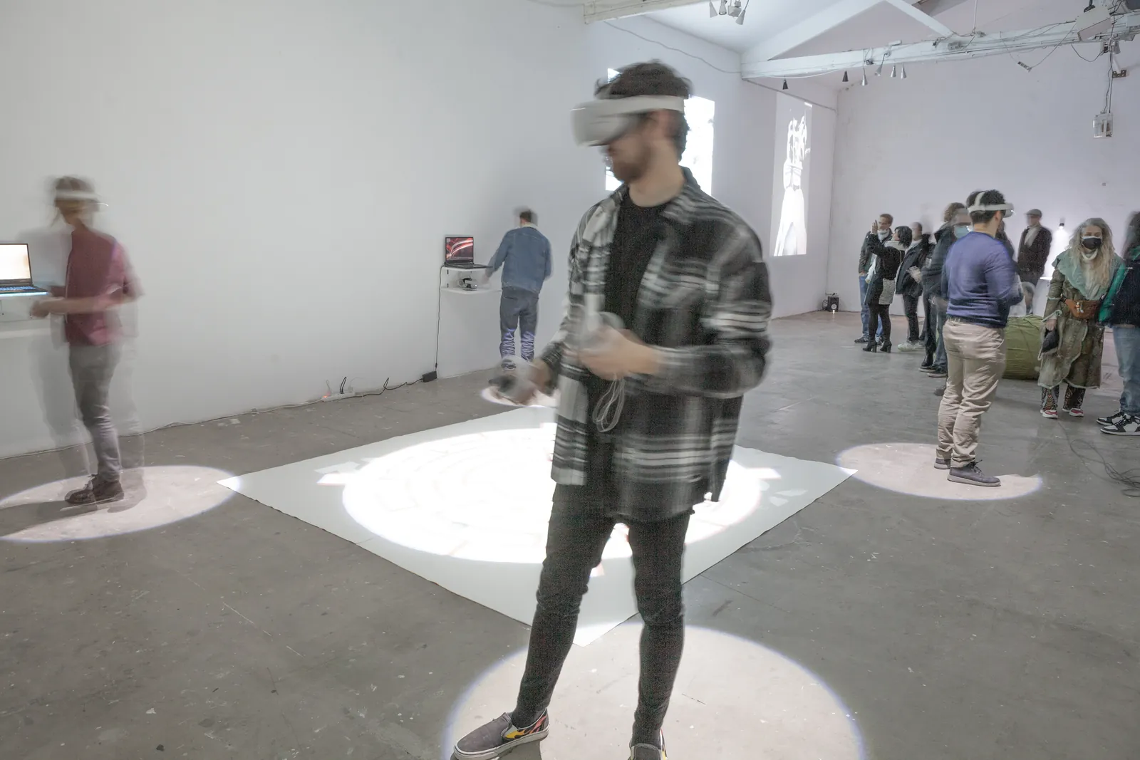 Installation view of the SIGIL collective exhibition by IMMENSIVA 2022 at Espronceda Institute of Art & Culture, Barcelona